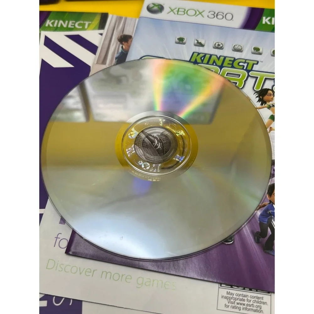 Lot Of 2 Xbox 360 Kinect Sports & Adventures! CIB - Tested and Working